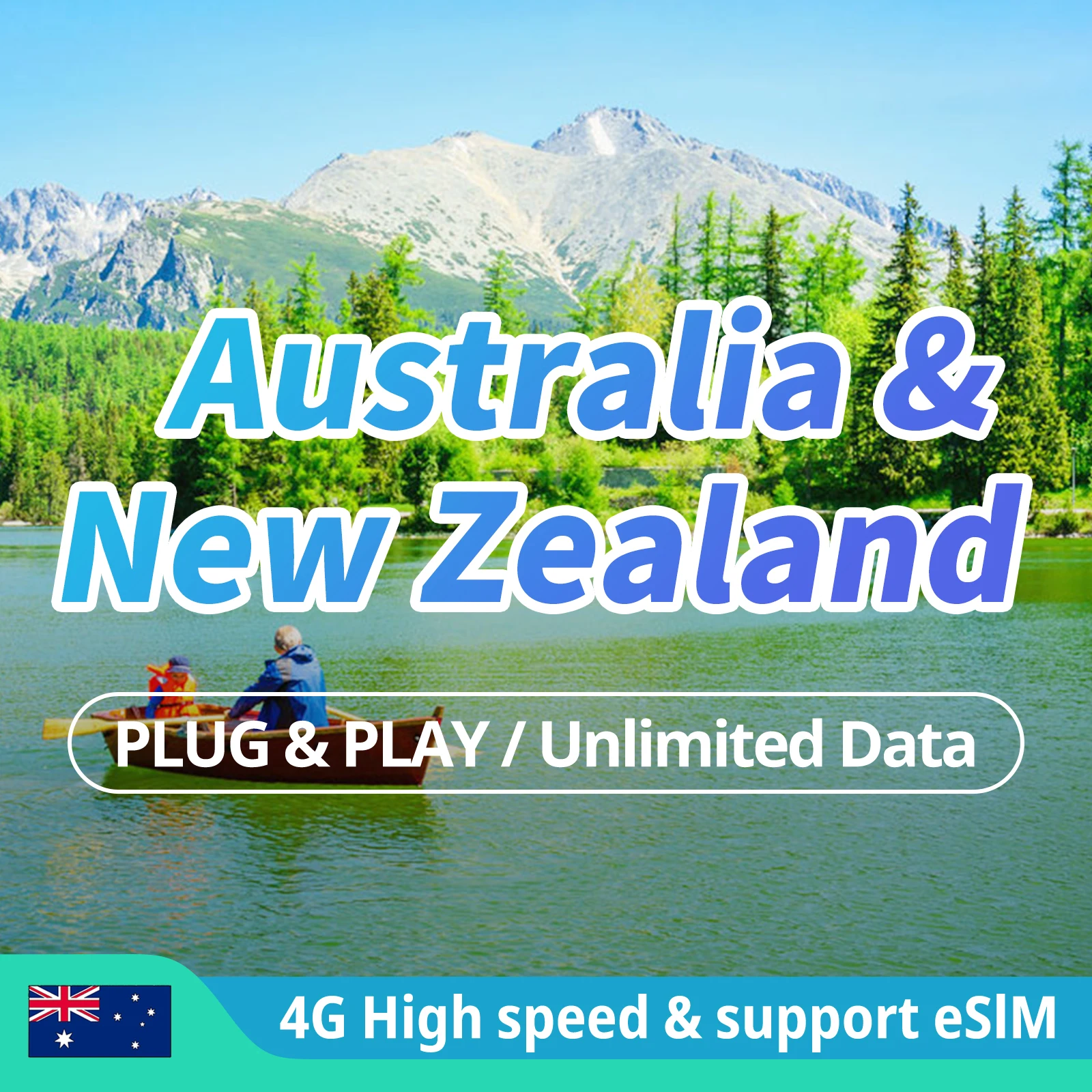 Australia & New Zealand SIM Card Unlimited Internet sim card free 4G LTE Data Plans Australia Prepaid Data Sim Card