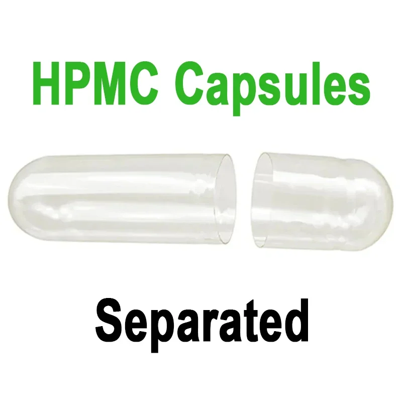 

1000PCS Size 0 Vegetarian Empty Pill Capsule Hollow Vegetal Vegan Kosher Halal Certified HPMC Capsules