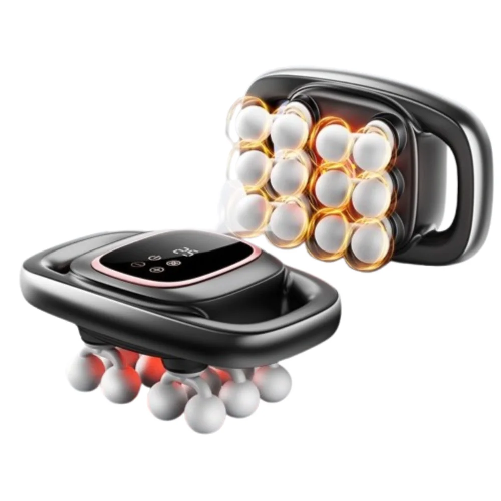 

8/12/16-Head Fascia Equipment High Frequency Electric Waist Massager Vibration 30 Gear Adjustable Neck Shoulder Masajeador