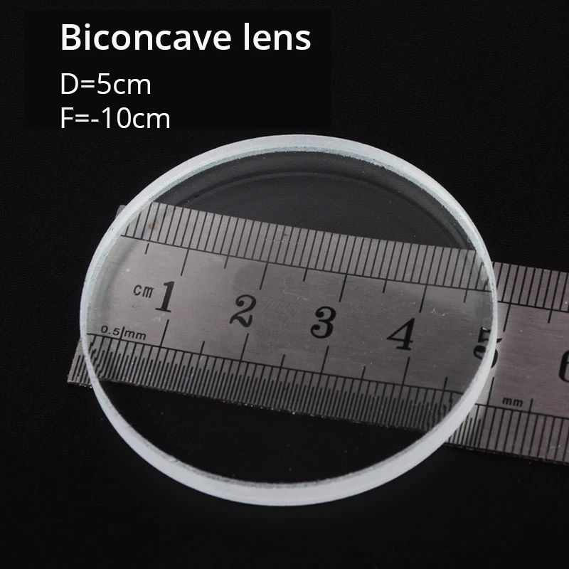 Imagem -06 - Conjunto de Lentes Ópticas para Estudantes Espelho de Lente Convexa Côncava Prisma Triangular Kit Físico Experimento Escolar Pcs