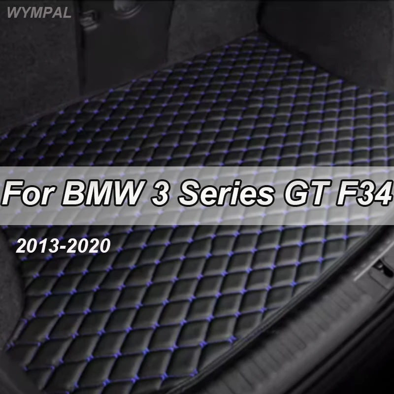 

Коврик в багажник автомобиля для BMW 3 серии GT F34 2013 2014 2015 2016 2017 2018 2019 2020 износостойкий нескользящий нижний дизайн из искусственной кожи