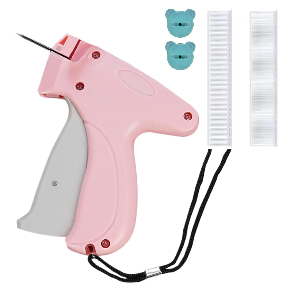 Micro Stitch Gun with 50/100 Bear Buckles Handheld Sewing Machine Portable Instant Button Garment Connector Garment Sewing Tool