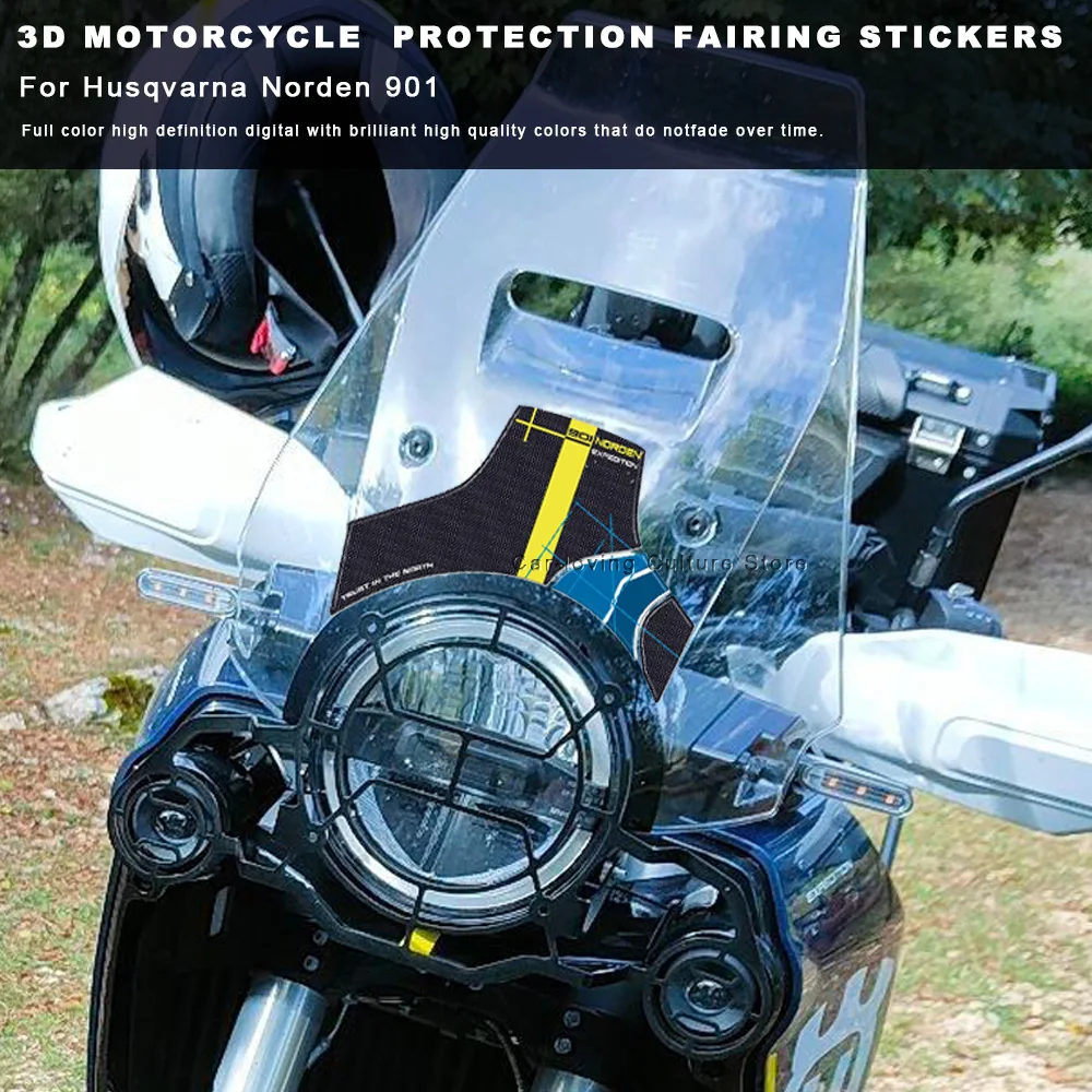 

For Husqvarna Norden 901 Waterproof Protective Sticker Motorcycle Protection Fairing Stickers 3D Epoxy Resin Sticker