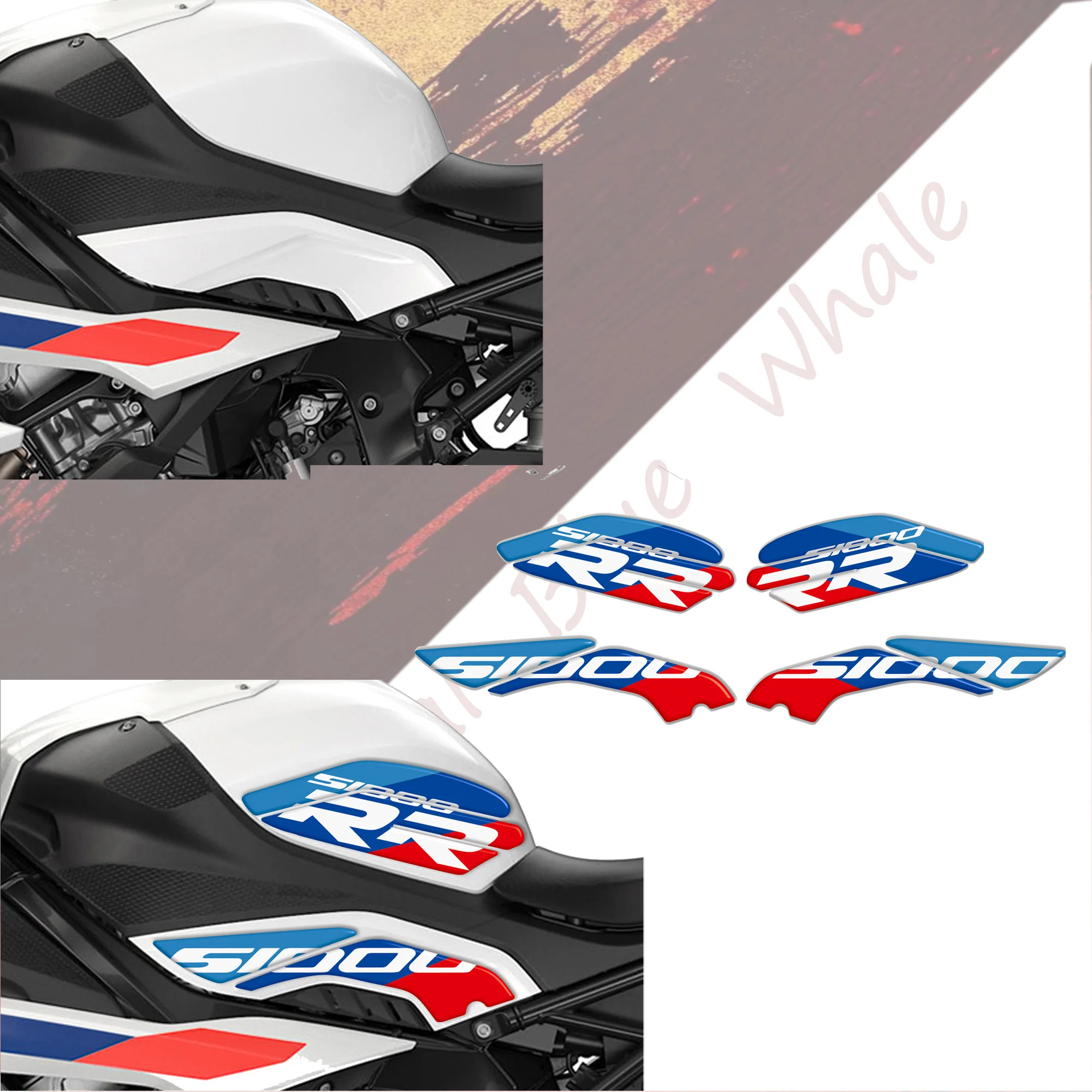 

New Motorcycle Accessories For BMW S1000RR S1000R S 1000 R RR M1000RR 2021-2025 Stickers Decoration Decal Tank Pad Gas Fuel Kit