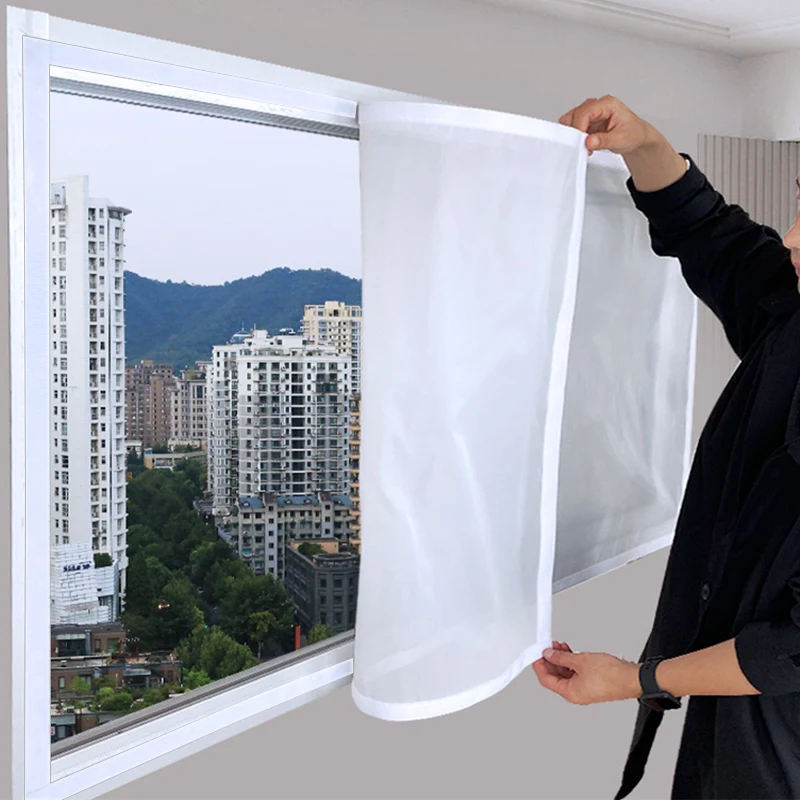 Insect Mosquito Nets Window Screen Mesh Custom Size Tulle Invisible White Fiberglass Summer Against Mosquitoes and Flies