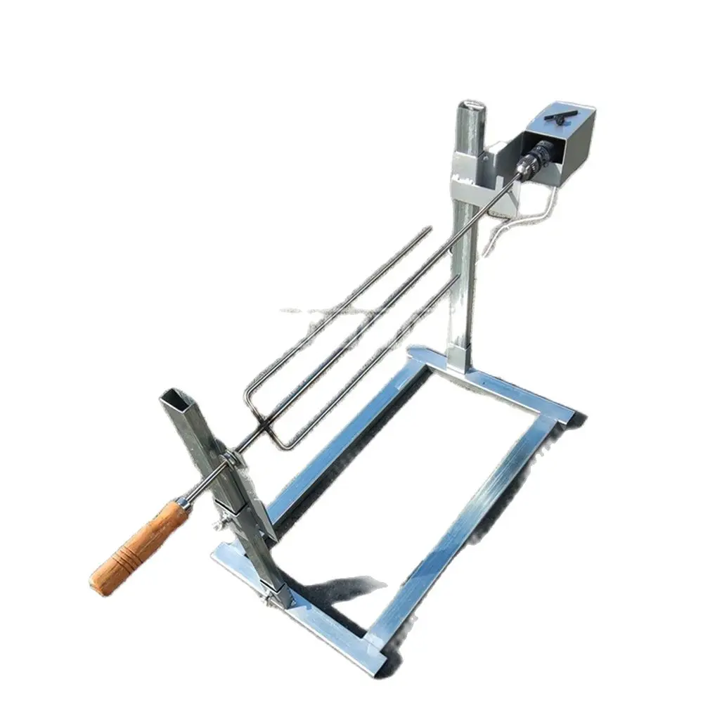 Support de jambe d'agneau rôti en plein air, gril de Barbecue à retournement automatique, gril de poulet électrique rotatif et détachable pour la maison