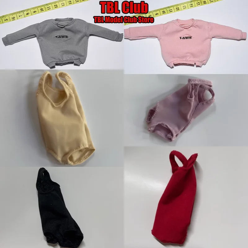 

Свитшот с круглым вырезом в масштабе 1/8, купальник с глубоким U-образным вырезом, женская одежда, подходит для кукол ростом 17 см, фигурка солдата