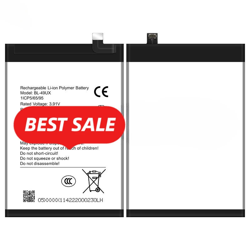 BL-49UX for Infinix Tecno Hot 50 Pro Plus Phone Battery 0Cycle High Capacity Battery Replacement Bateria Grade A Cell with Tools