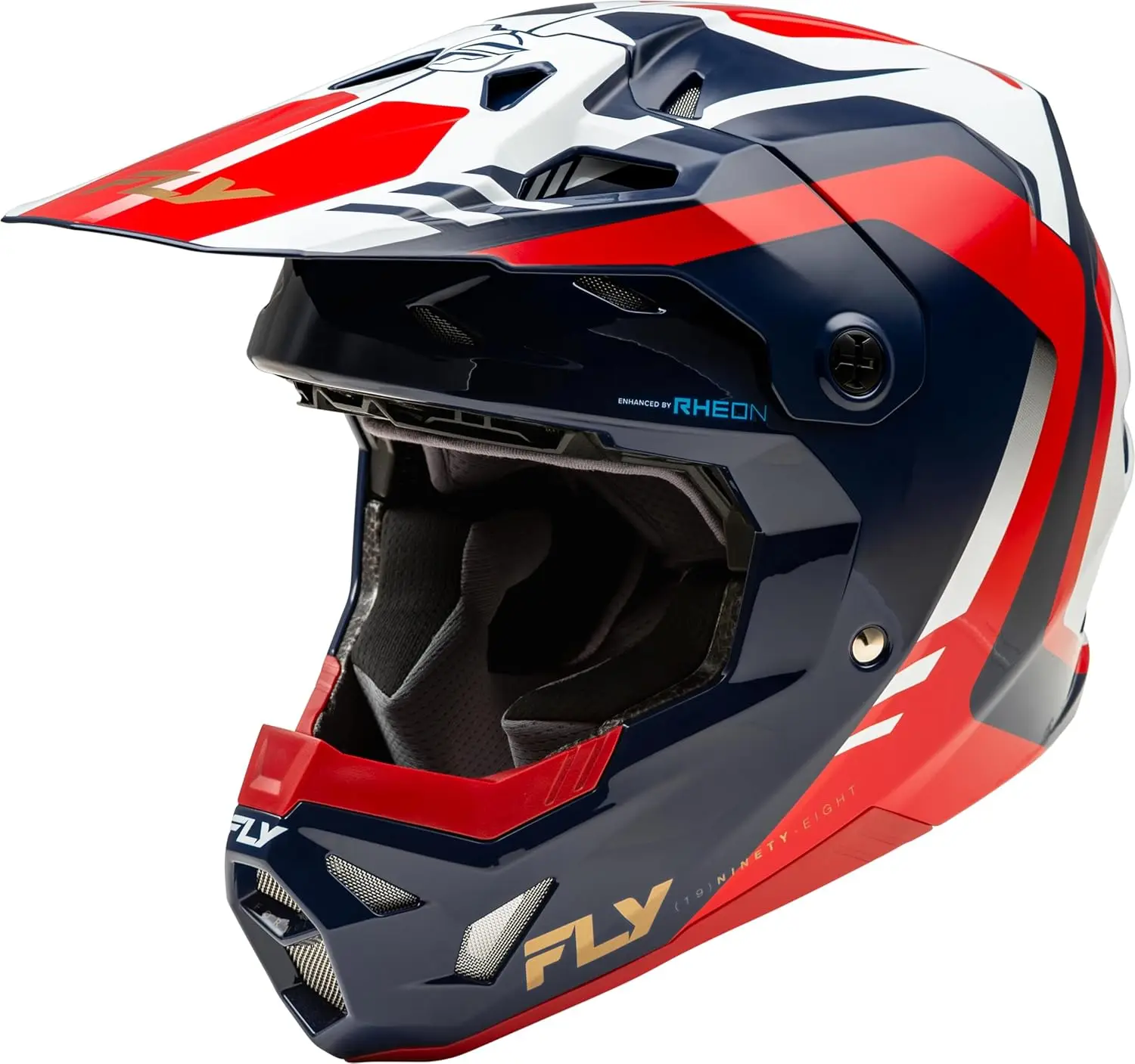 Kask Formula CP Krypton (czerwony/biały/Granatowy, duży)