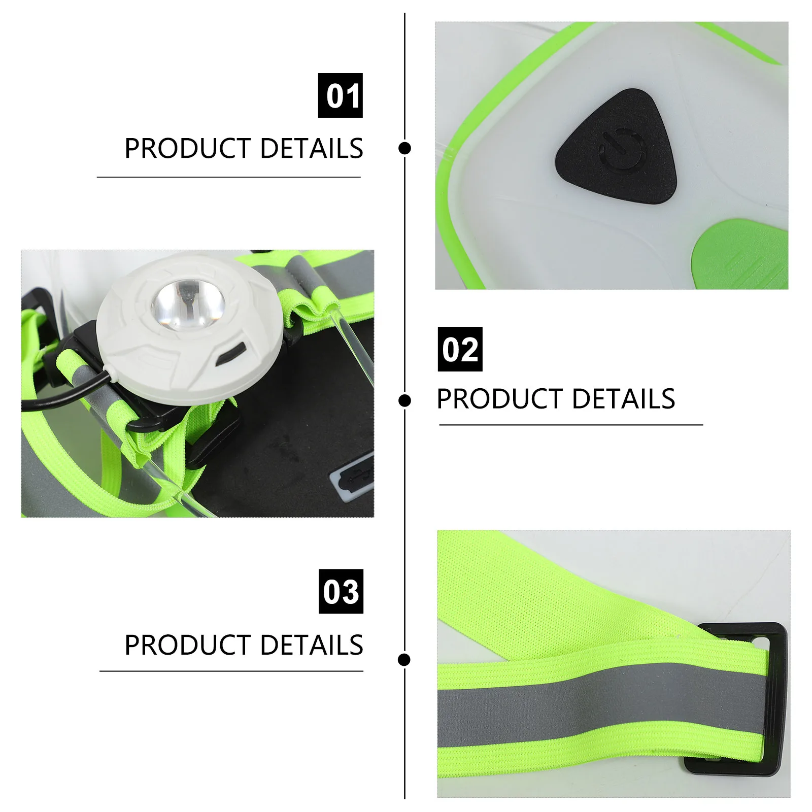 

Glowing Reflective Vest USB Rechargeable Adjustable Buckle Breathable Night Running Gear High Visibility Safety Clothing