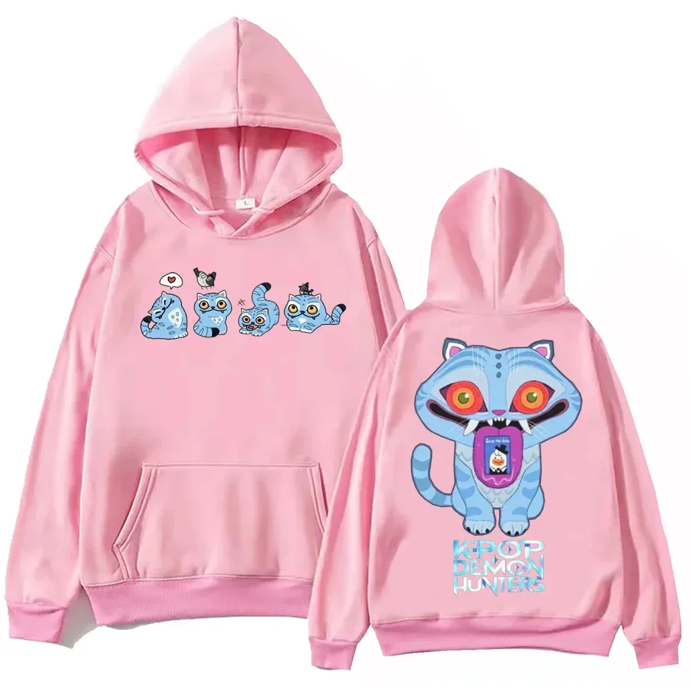 

KPop Demon Hunters Tiger Hoodie Harajuku Hip Hop Pullover Tops Sweatshirt Gift Sweatshirt Hooded Casual Female Fashion Unisex