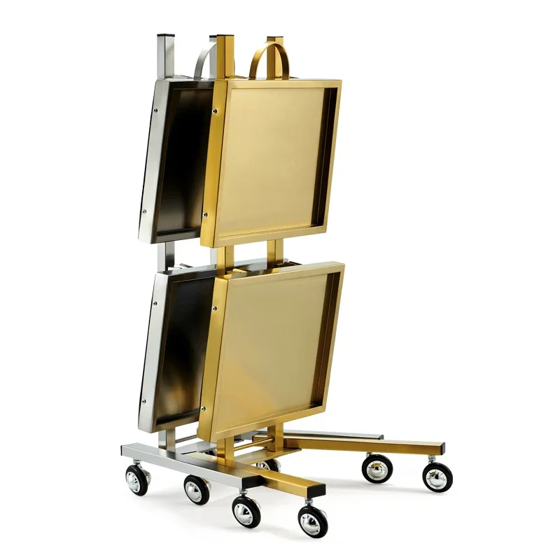 Kosmetik Friseur Tattoo Salon Trolley Edelstahl Medizinische Salon Trolley Barb…