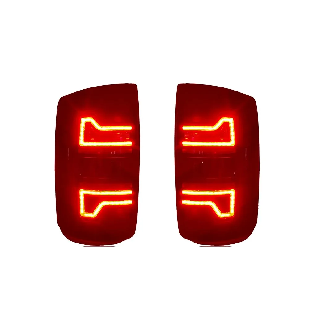 1 Pair Car Exterior LED Taillight For Dodge Ram 1500 2009-2019 Ram 2500 2002-2006 2007-2008 With Yellow Turn Signal Lights