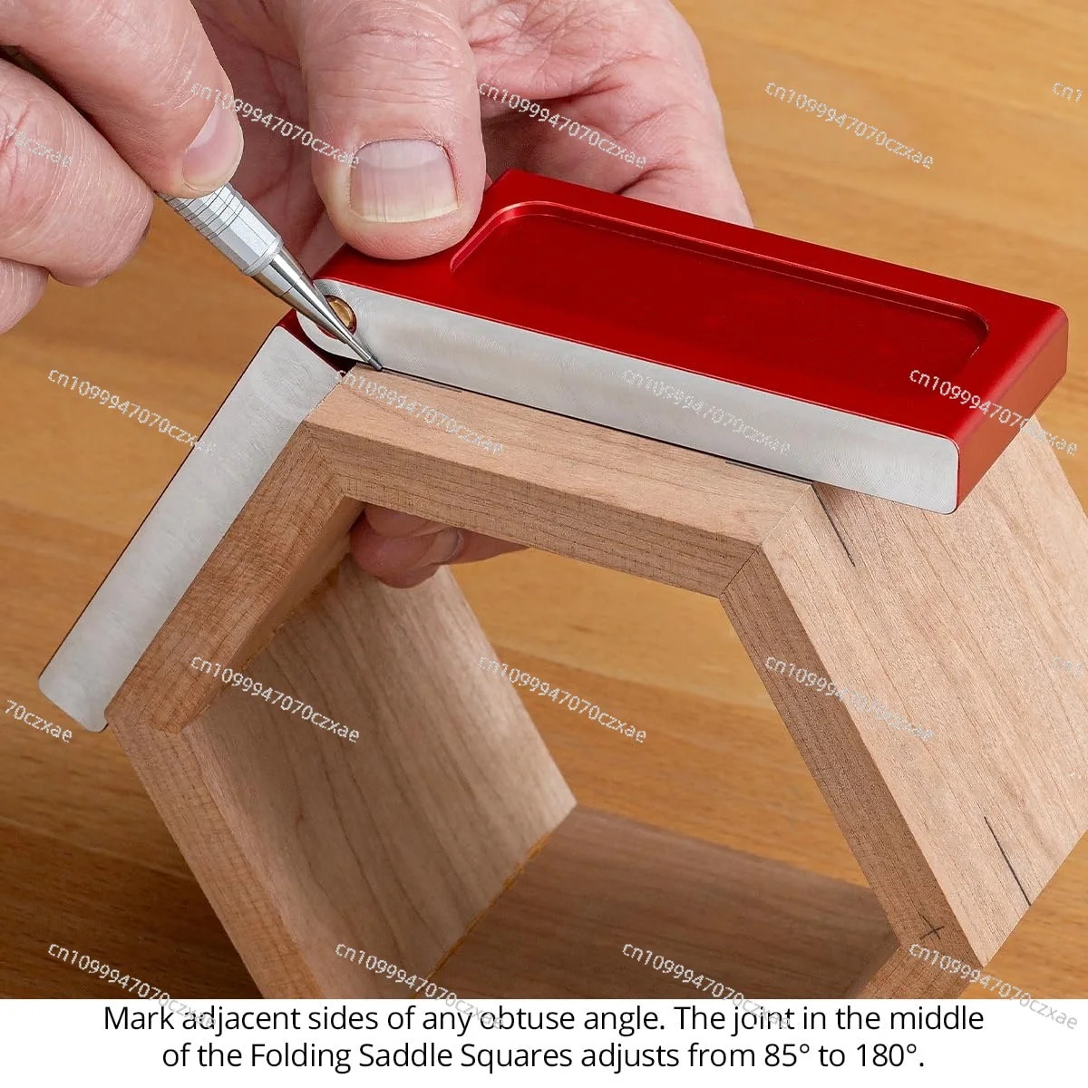 Folding Saddle Box, Full Size, Transfer Layout Line Around Corners
