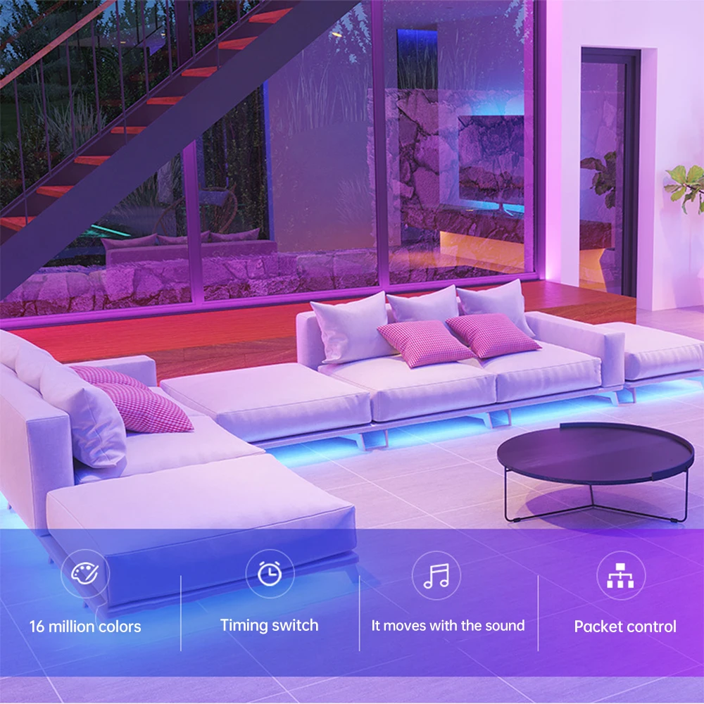 Мини-RGB Bluetooth-совместимый контроллер постоянного тока 5 В 12 В 24 В для RGB ленточных светильников Smart APP Control Музыкальный контроллер светодиодных лент