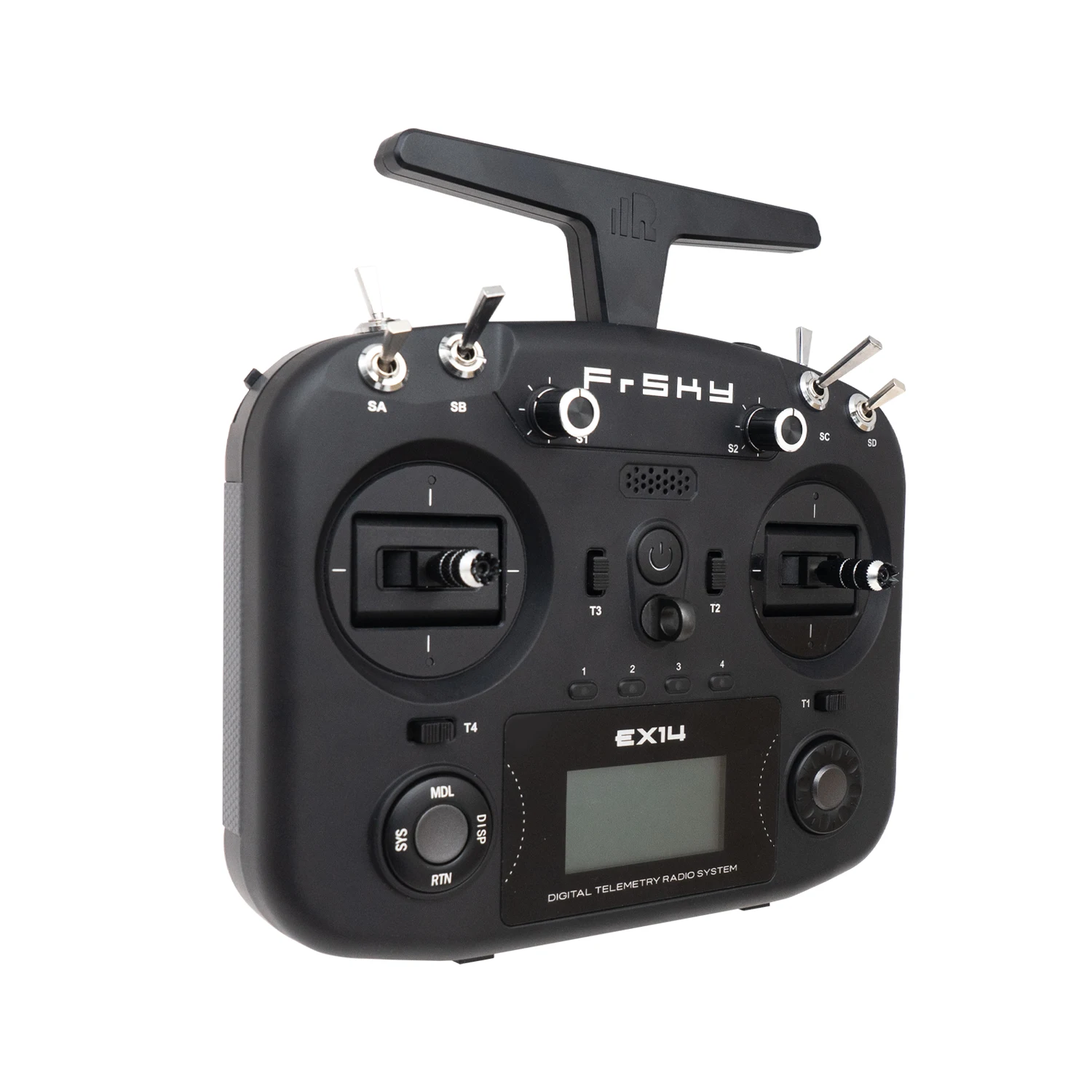 Sistem Operasi FrSky EX14 RC Transmitter ECOS, RF Internal ISRM 2.4GHz, Dukungan ACCST D16 & Access, Modul Eksternal Lite Ba