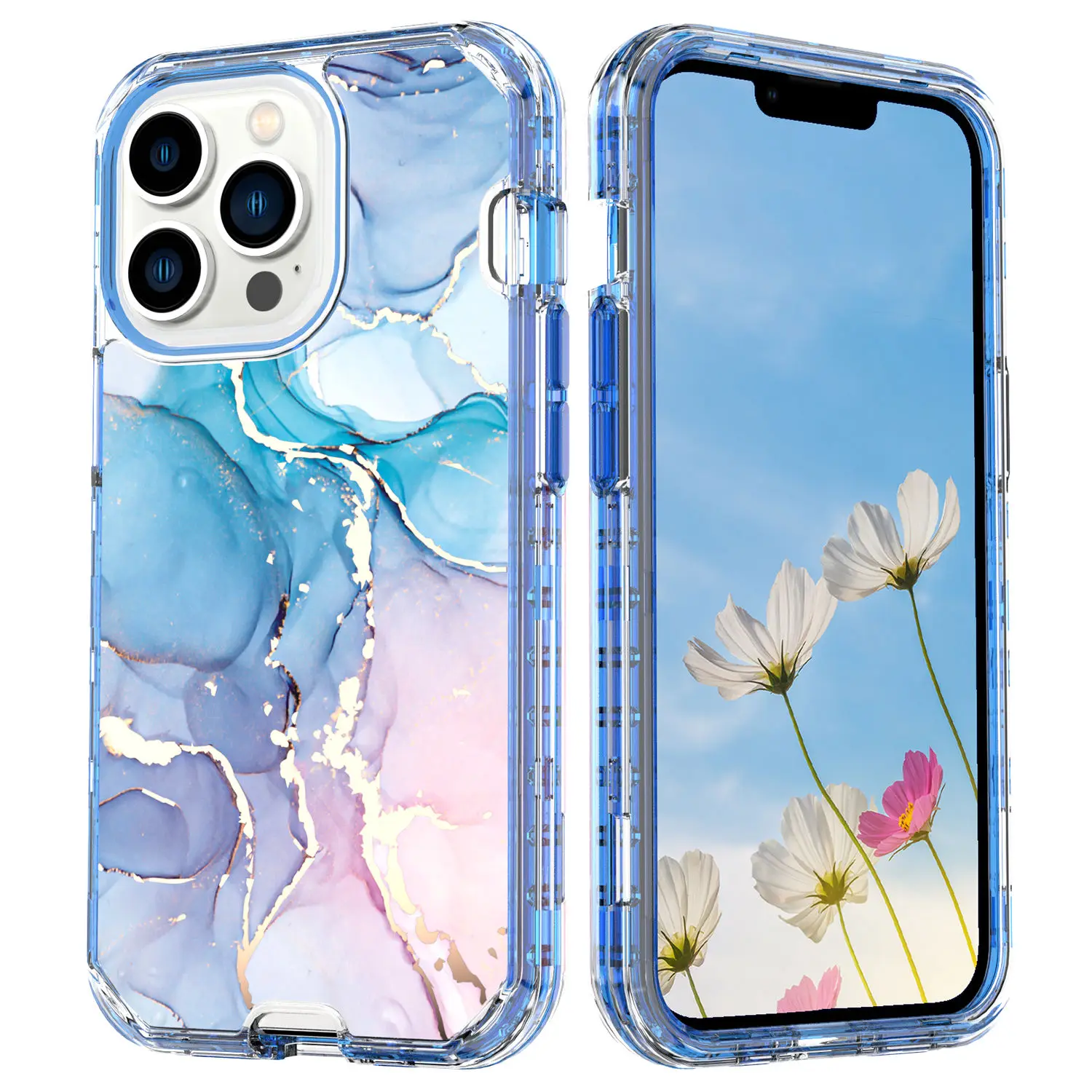 Case For iPhone 13 11 12 Pro Max Mini XS Max XR X 7 8 Plus Marble Pattern Soft Silicone Back Cover