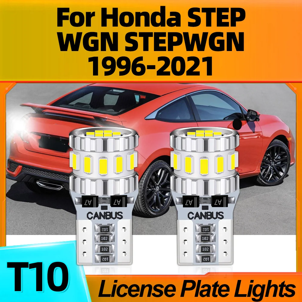 

2Pcs T10 W5W LED Lamps 6000K License Plate Lights Canbus For Honda STEP WGN STEPWGN 1996 1997 1998 1999 2000 2001 2002 2003-2021