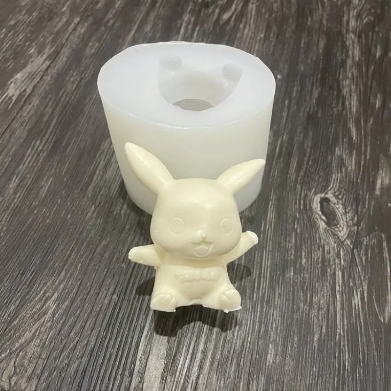 Pokemon Pikachu 3D Czekoladowe narzędzia do dekoracji tortów weselnych Kostka lodu Forma do mydła Urocza impreza DIY Pieczenie Fondant Silikonowa