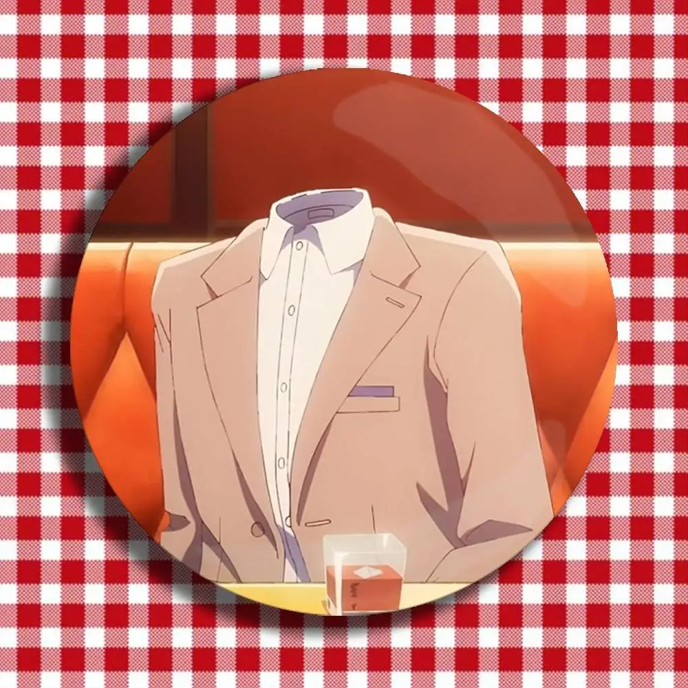 Invisible Man Tounome Akira x Yakou Shizuka Laser Badge Creative Pins Brooch for Decor Gifts Fans Collect Easter decorations