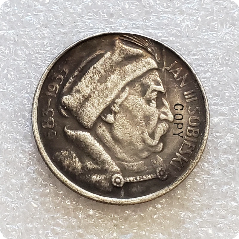 1933 Poland 10 Zlotych Sobieski Copy commemorative coin