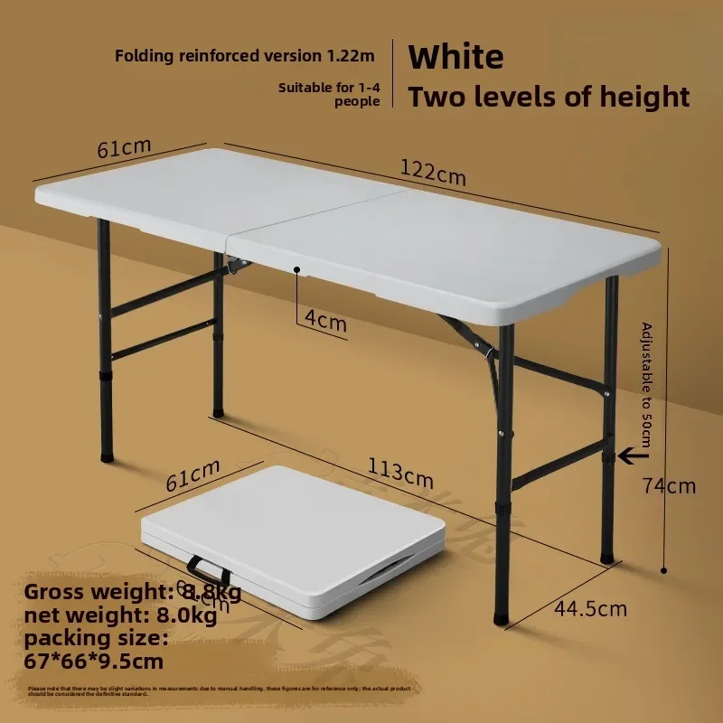 Foldable Portable Outdoor Camping Long Table Street Vendor Wholesale Dining Desk Home Use Foldable Table Camping Table