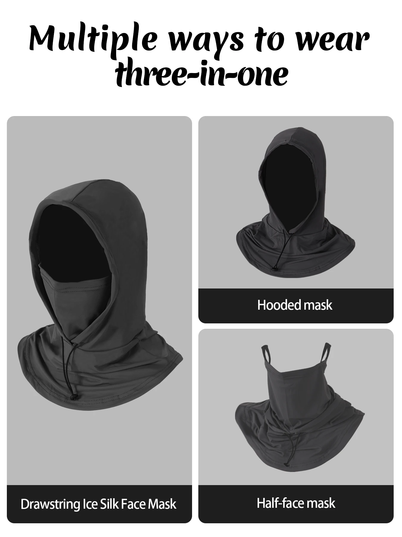 AliExpress NONE 1pcCooling Breathable Balaclava Face Mask Sun UV Protection Hood  Mask for Cycling Fishing Running