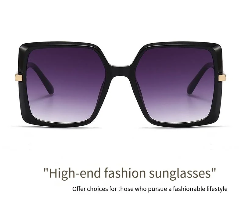 Neue klassische Retro-Sonnenbrille mit quadratischem Rahmen, stilvoll und schlankmachend, UV-schützende Damen-Sonnenbrille 4271 – Detail 4
