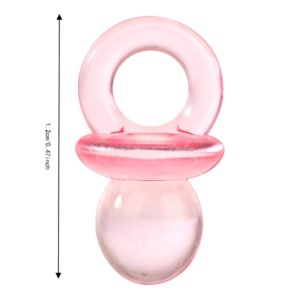 50PCS Acrylic Acrylic Baby Pacifiers 0.47in Lightweight Table Decoration Baby Shower Decoration Multiple Optional Colors view 6