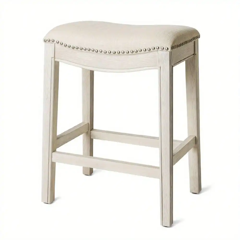 

Saddle Backless Bar Stool, White Oak, Counter Height