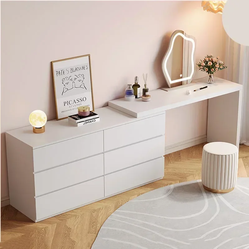 Toaletka do sypialni Led Lustro Organizer Toaletka Dekoracja Akcesoria Meubles De Chambre Meble Wygodne