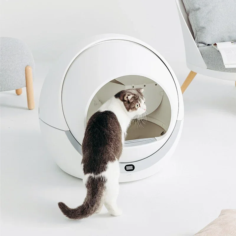 Dog Proof Quick Cleaning Electronic Lettiera Gatto Filter Closed Automatic Intelligent Cat Sand Box Cat Cage With Litter Box
