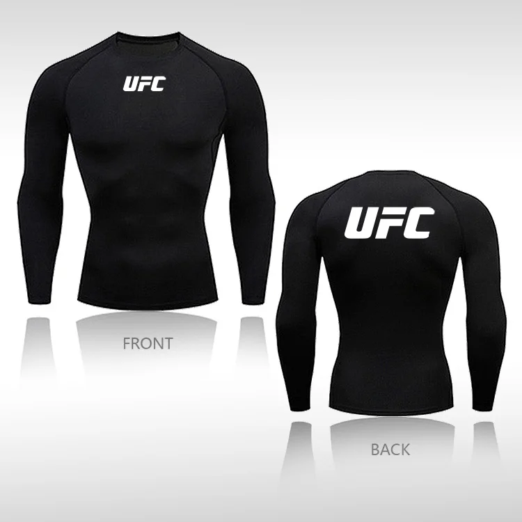 ufc-mens-compression-shirt-long-sleeve-high-elastic-basketball-running-quick-dry-training-base-layer