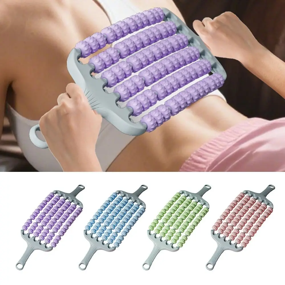 

Изогнутая массажная палочка для йоги, нескользящая сенсорная тренировочная роликовая палочка для мышц, четыре/шесть рядов, палочка для фасции