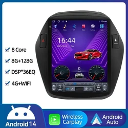 Radio samochodowe z systemem Android 14.0 9,7 cala do Hyundai IX35 Tucson 2009-2015 Nawigacja multimedialna Wideo 2Din Stereo Carplay Auto Head Unit