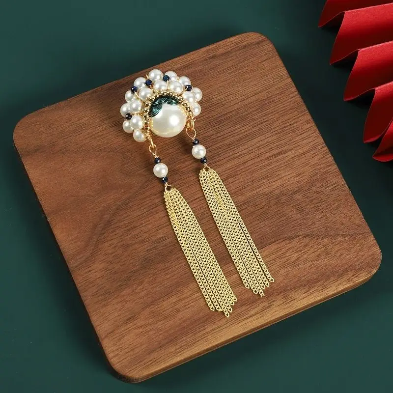 Handmade Beizhu Swordsman Face Brooch High-end Gifts For Men's and Women's Brooch Chinese Style Fashion Jewelry Fine Pink Charms image 6