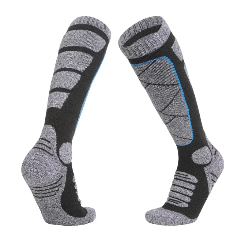 Calcetines cálidos hasta la rodilla para hombres, mujeres y niños, calcetines de esquí transpirables, calcetines de rendimiento para deportes al aire libre para senderismo, snowboard