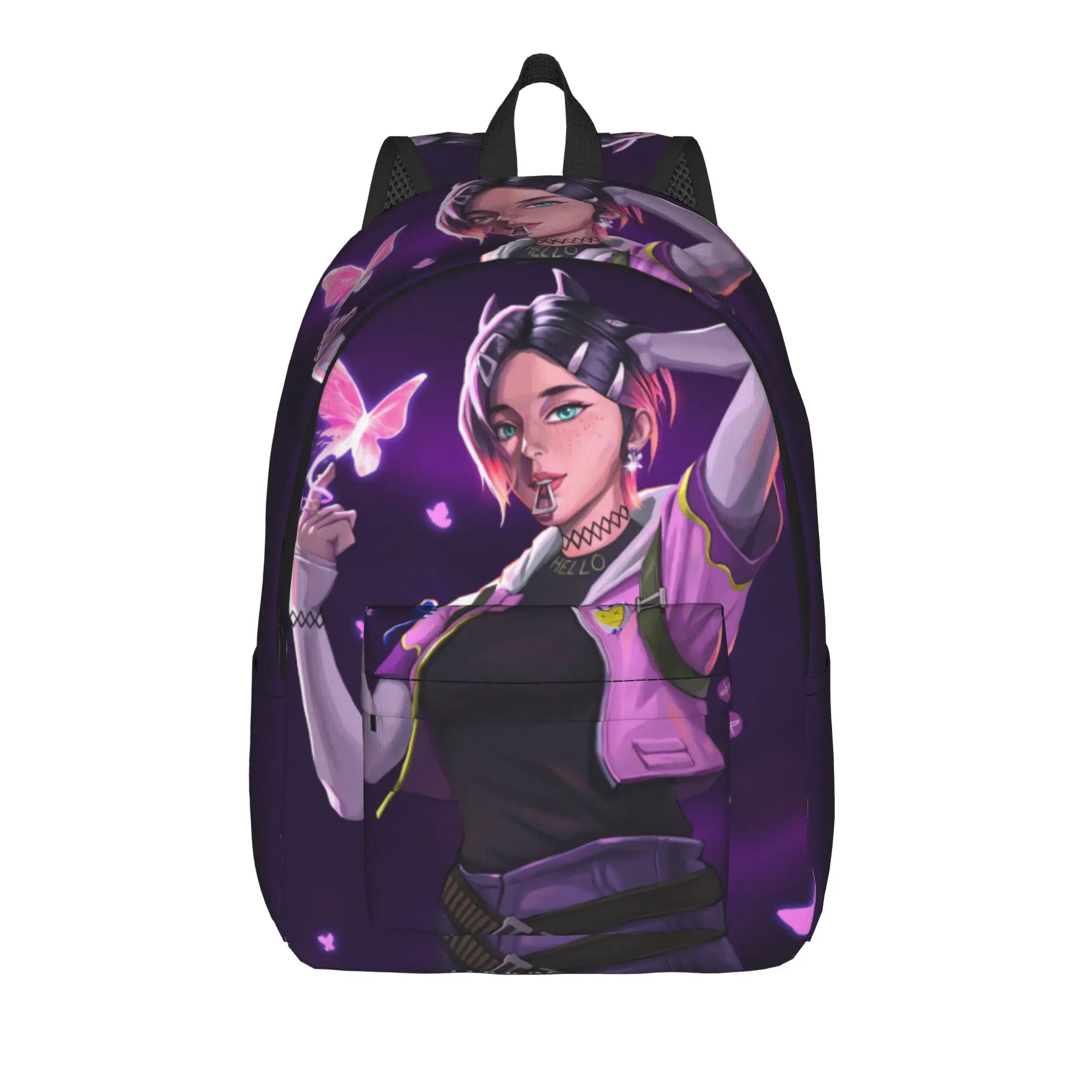 Clove Backpack V-Valorant Workout Backpacks Youth Pretty School Bags High Quality Pattern Rucksack