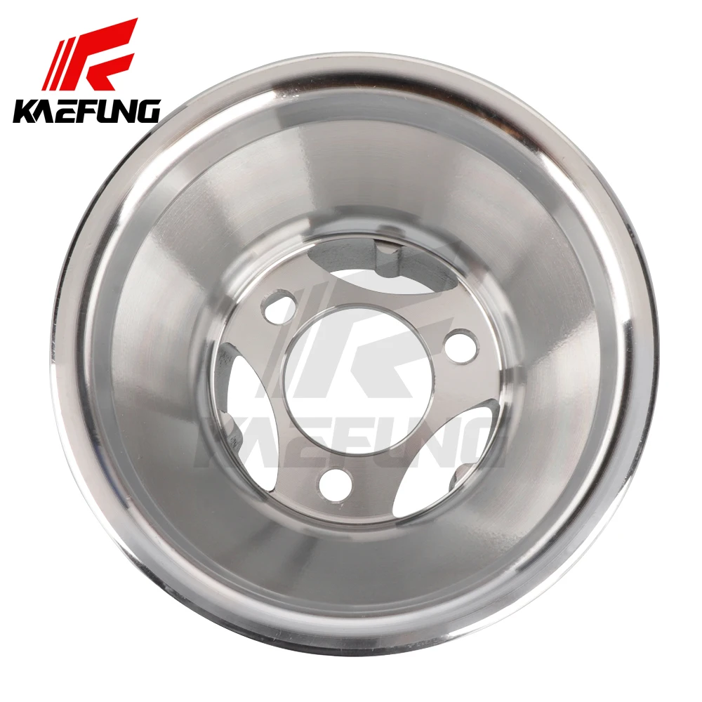 181 mm hoch, 40 mm Innenloch, silberfarbene Aluminiumlegierungsfelgen, 3 Löcher, Reifen, Radnabe für Auto-Go-Kart-Zubehörteile – Detail 2