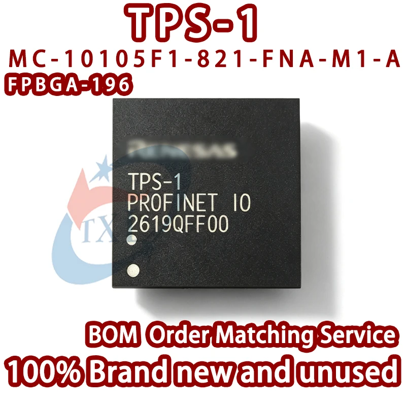 100% Brand New RENESAS TPS-1 MC-10105F1-821-FNA-M1-A PROFINET IO 100MHz 32-Bit MCU FPBGA-196 Ethernet Communication Chip