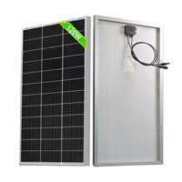Solar Panel Monocrystalline Solar Panel 120 W 18 V for 12 V Batteries, Photovoltaic, Solar Cell Solar System, PV Solar System