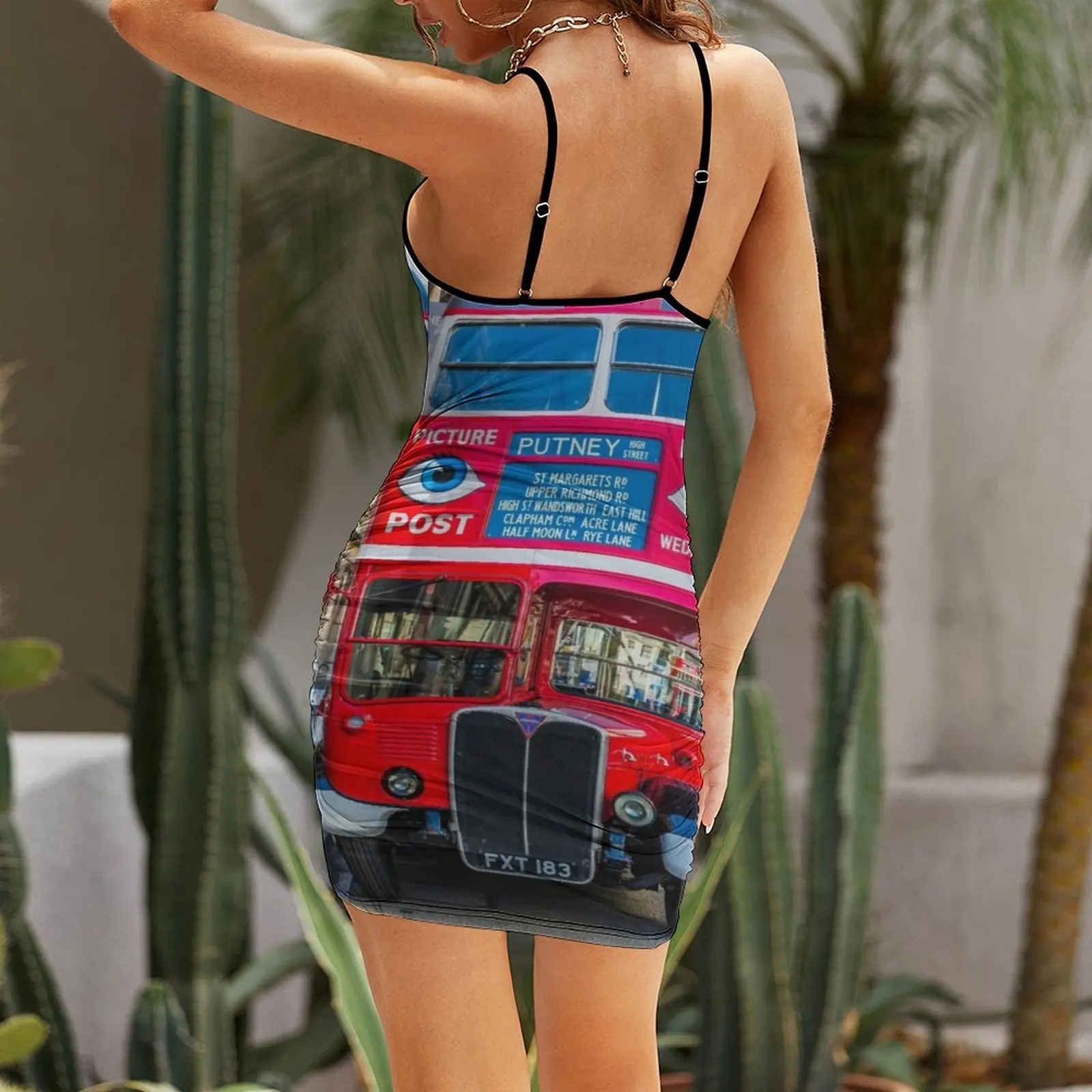 Der Bus nach Putney Sling Kleid Damen bekleidung Damen kleider Sommer ästhetische Kleidung Damen Abendkleider