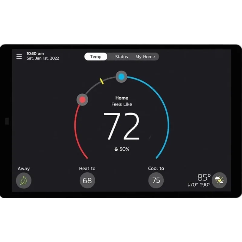 Lennox S40 (22V24) Smart Thermostat, Touchscreen, Communicating System Control, Programmable,  Remote Access, Wi-Fi and Alexa