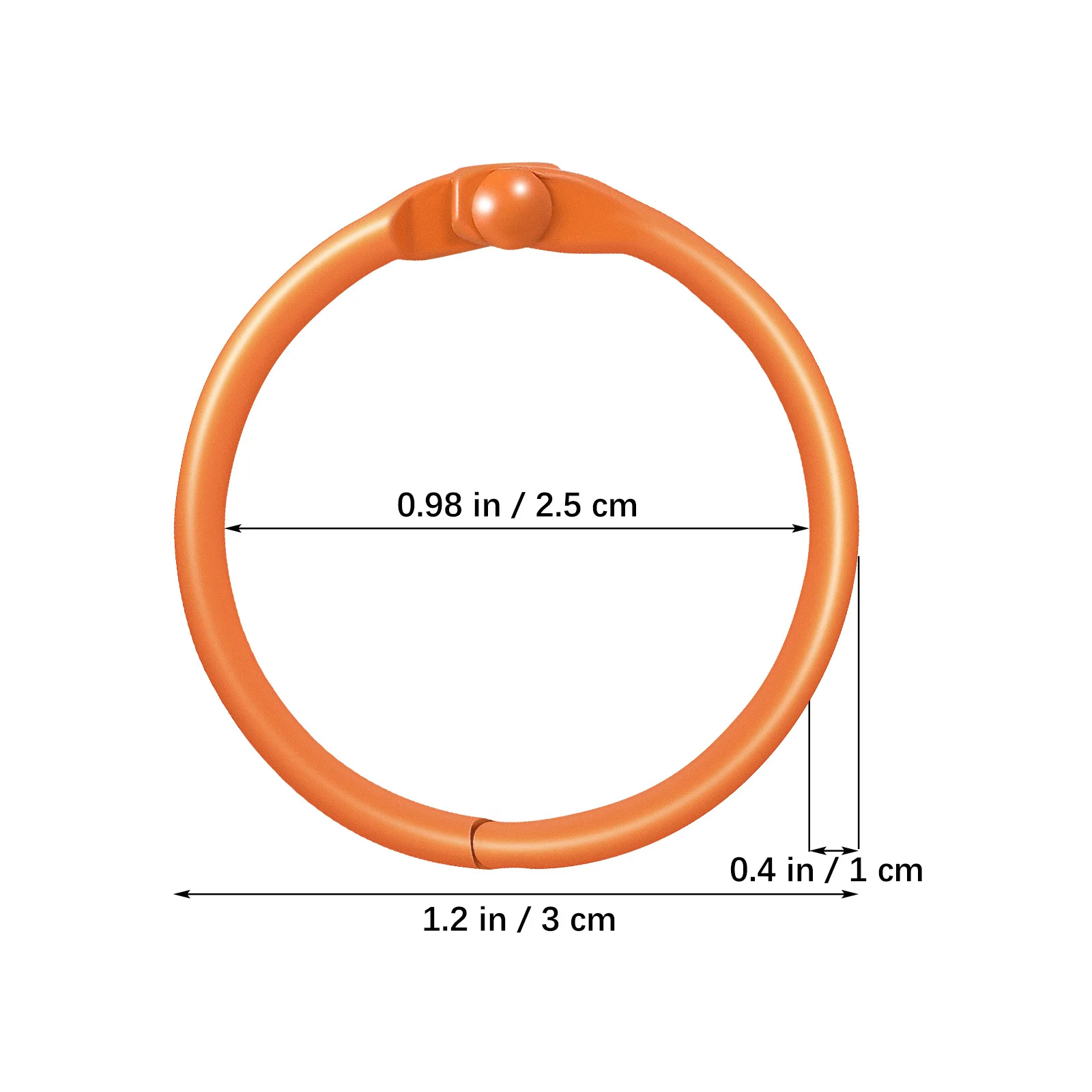 50pcs Colorful Keychain Rings Metal Binder Rings For Flash Cards Index Cards Loose Leaf Organizers Office Supplies Scrapbook