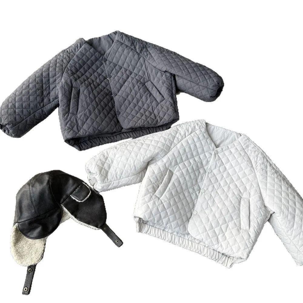 أطفال طفل الفتيان سترات شتاء جديد بلون رشاقته الدافئة طفل الفتيان أسفل سترة الكورية جولة الرقبة الرضع الفتيان ملابس خارجية معطف