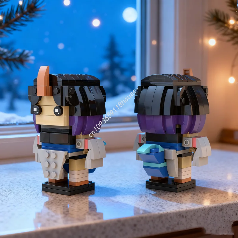 

203 шт. MOC Elma Miss Kobayashi S модель горничной-дракона, строительные блоки, строительные рождественские подарки, игрушка «сделай сам», образование для детей на день рождения