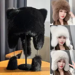 Versatile Windproof Plush Hat Luxury Ear Protection Winter Hat Thickening Warmth Warm Caps Unisex