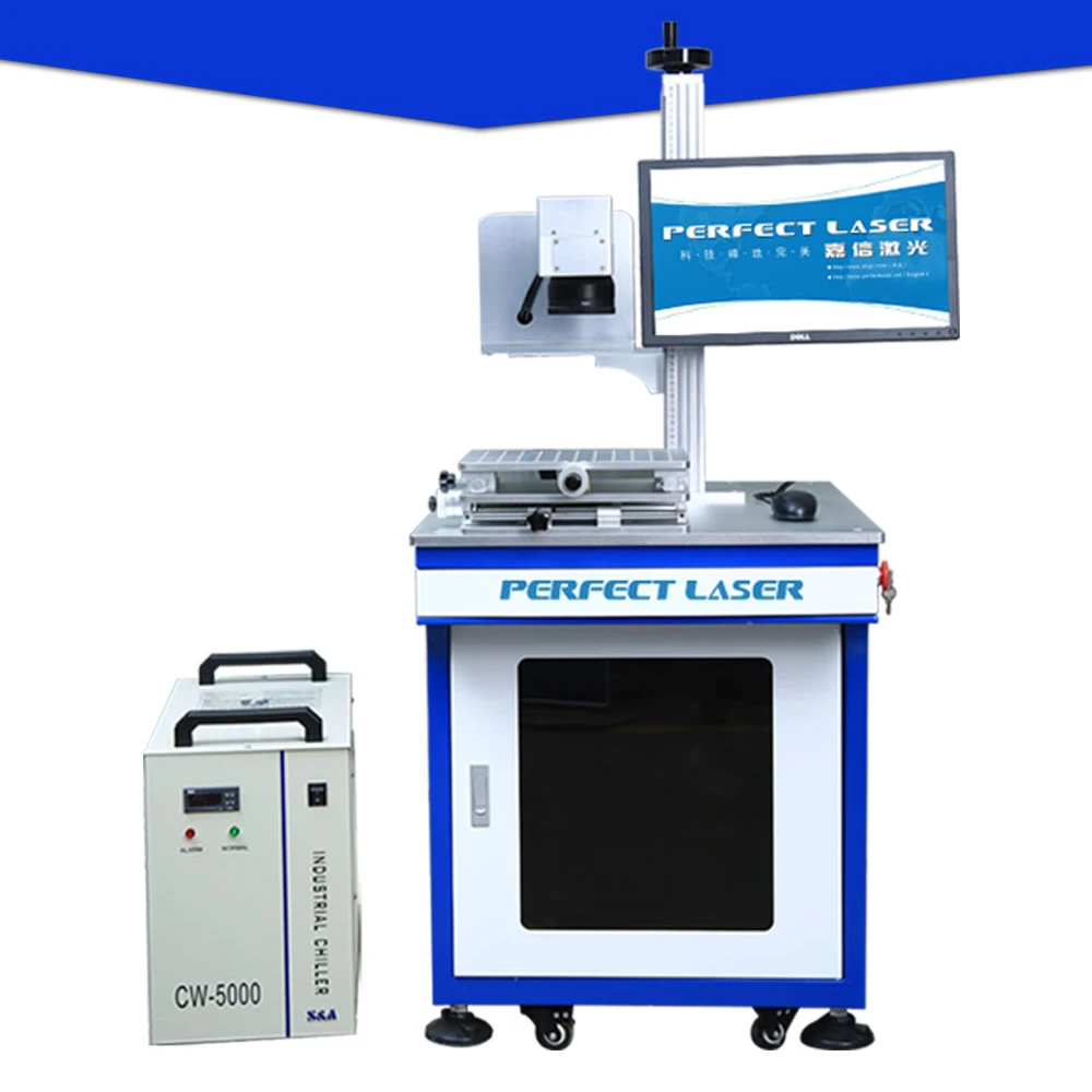 Perfect Laser UV Laser Marking Engraving Machine For Metal Plastic Abs PP PVC Glass Barcode Image Carving Etching Machine