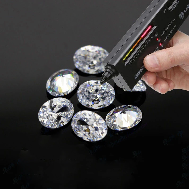 Customized Oval Cut Moissanite Stones Pass Diamond Tester Pen GRA Certificates D VVS1 Cheapest Factory Price Moissanite