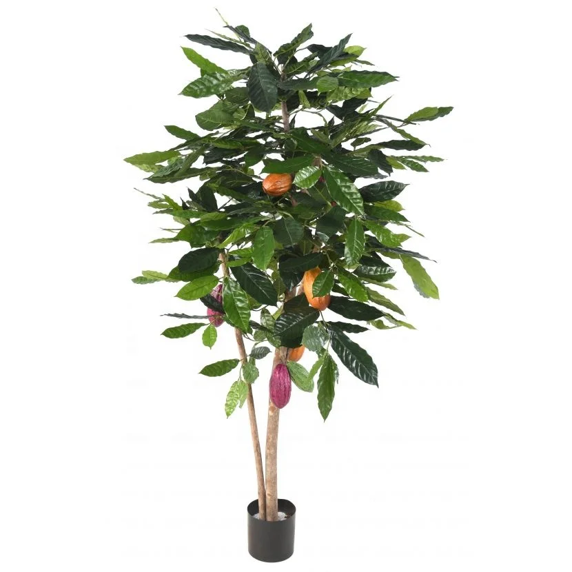 xx-Cocoa Tree Decorative Artificial Cacao Fruit Tree*